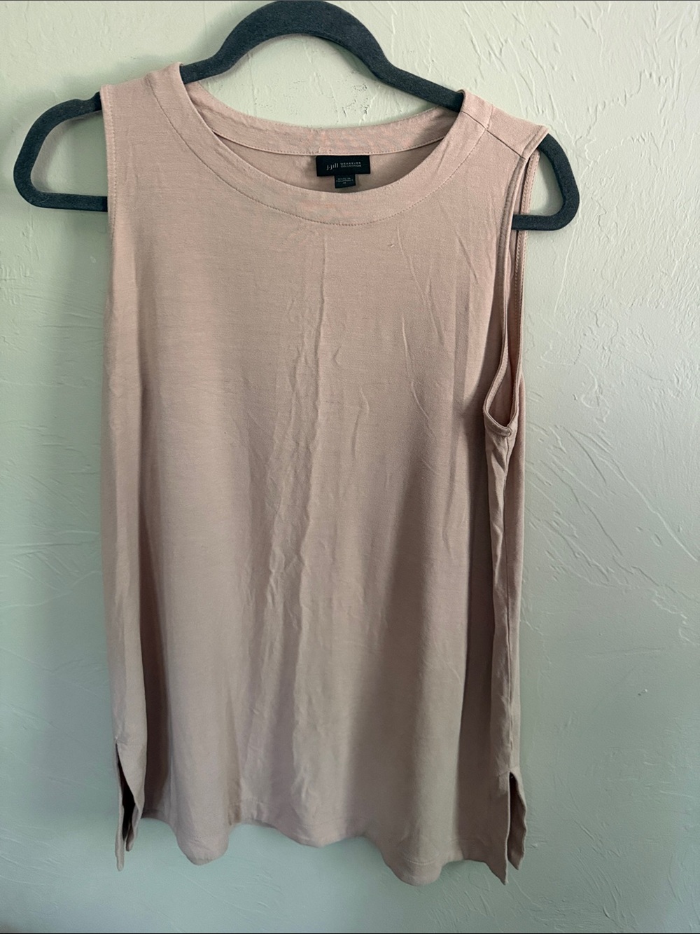 J. Jill Wearever Soft Blush Pink Sleeveless Tank tunic